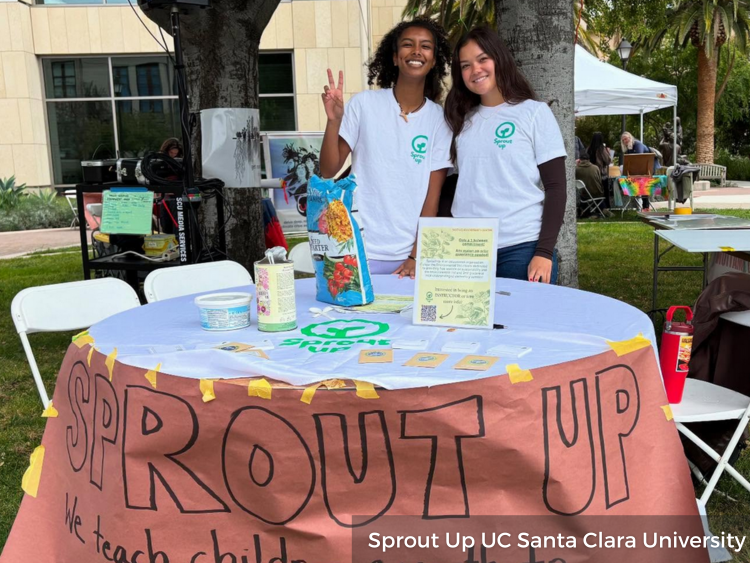 Sprout Up SCU chapter at Earth Month event