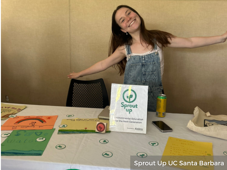 Sprout Up UCSB chapter at Earth Month event