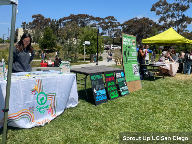 Sprout Up UCSD chapter at Earth Month event-2