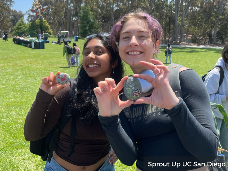 Sprout Up UCSD chapter at Earth Month event